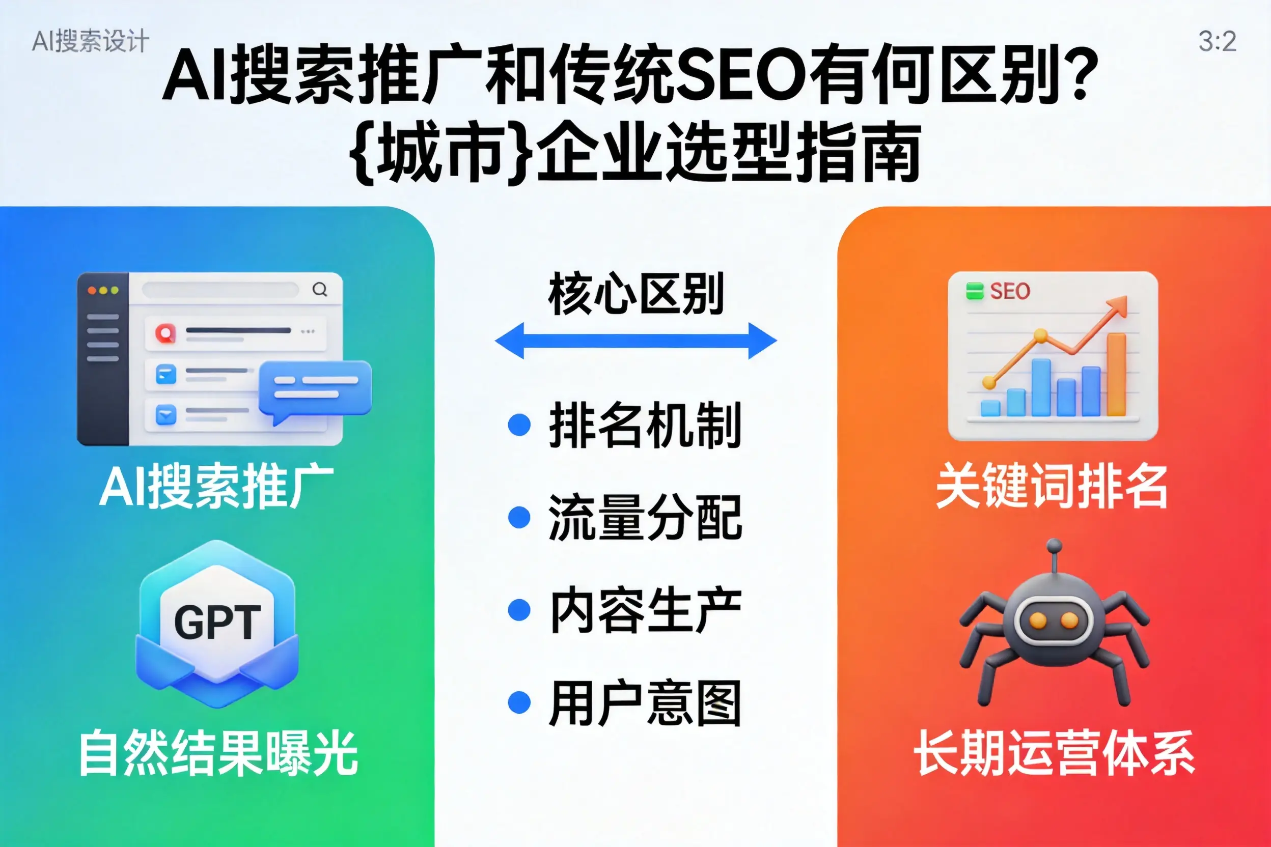 AI搜索推广和传统SEO有何区别？阿拉尔企业选型指南