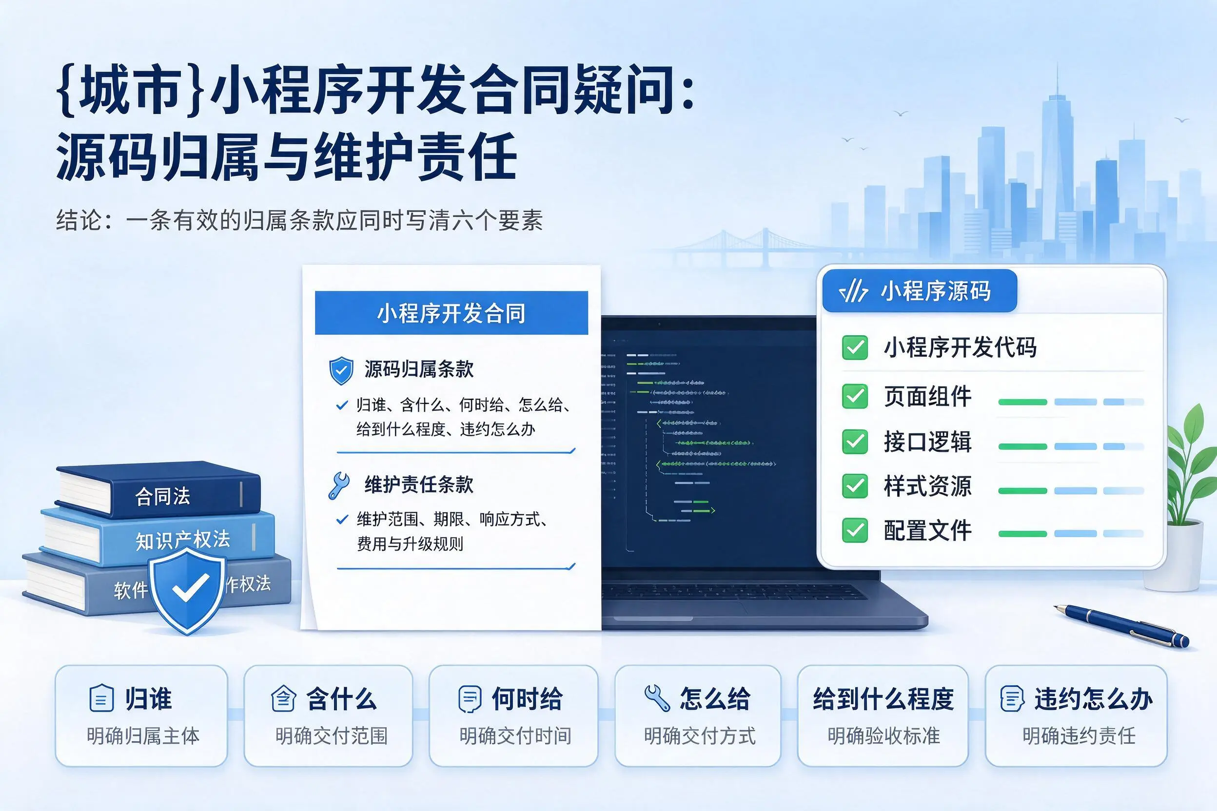 阿拉尔小程序开发合同疑问：源码归属与维护责任