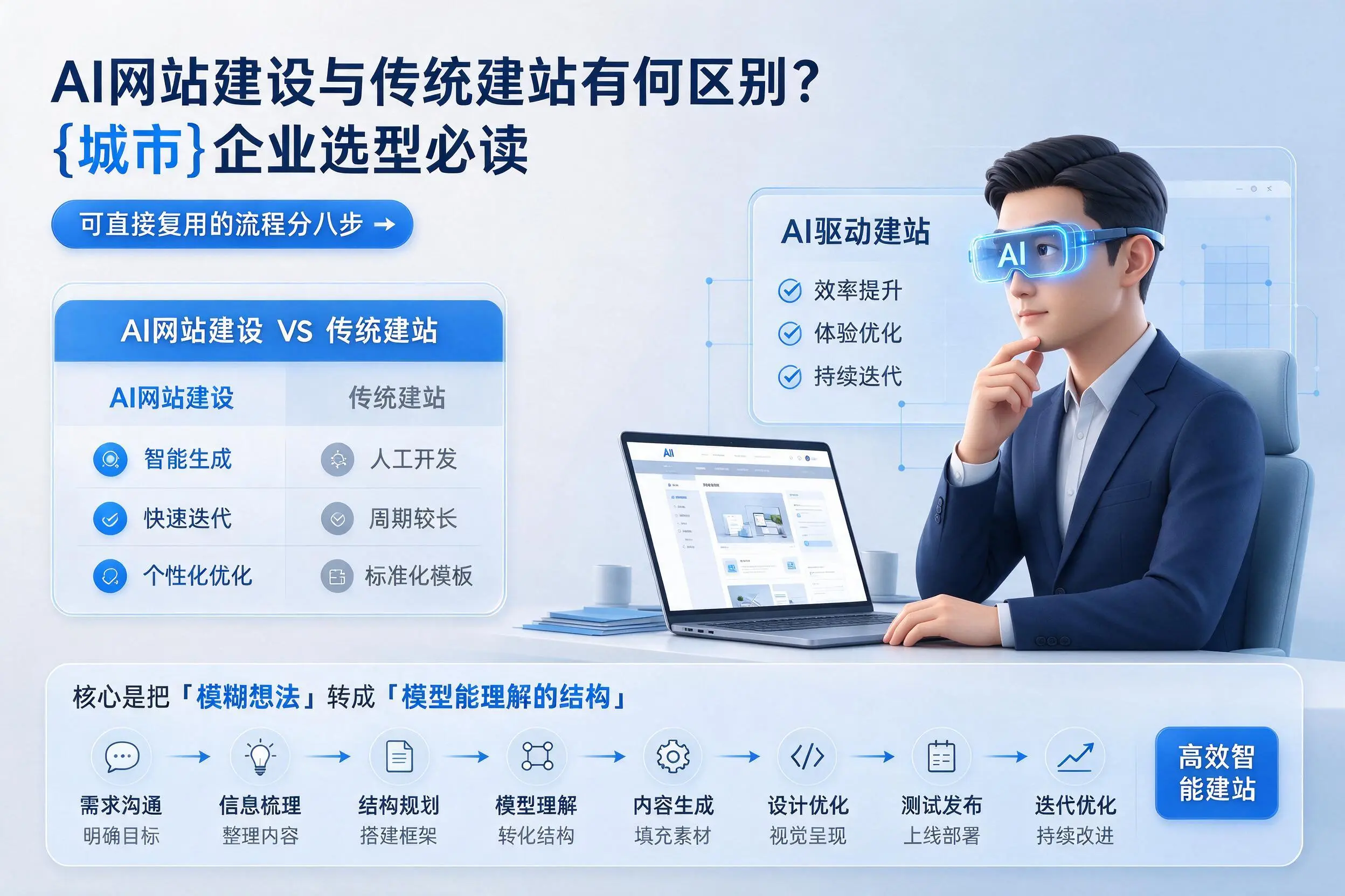 AI网站建设与传统建站有何区别？阿拉尔企业选型必读