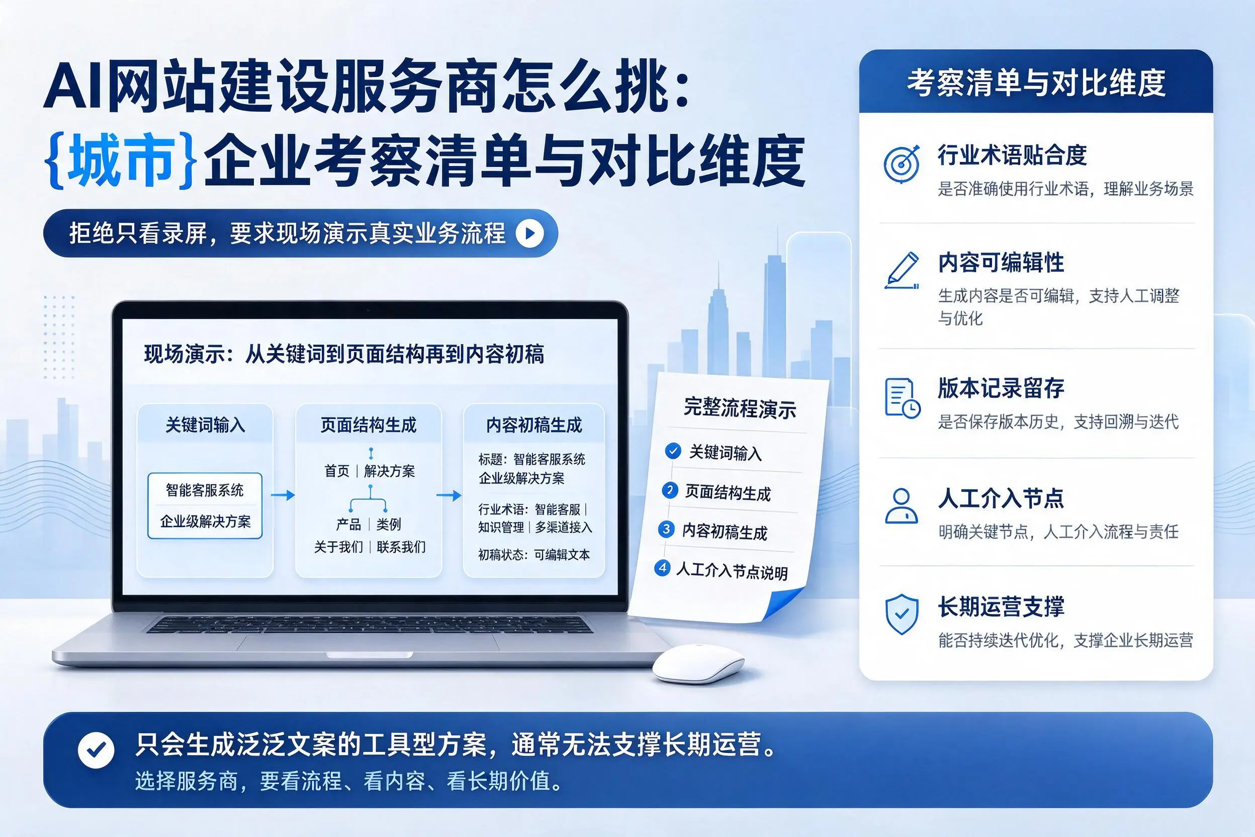 AI网站建设服务商怎么挑：阿拉尔企业考察清单与对比维度