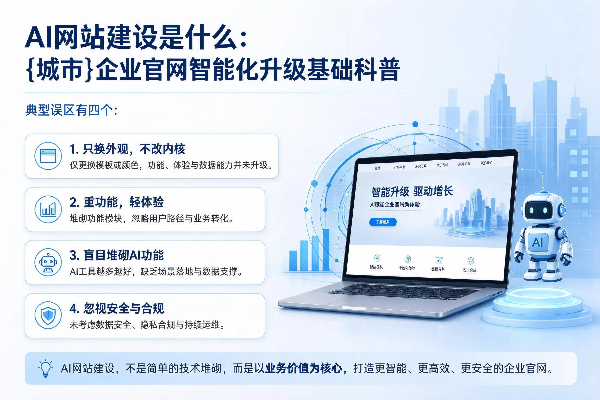 AI网站建设是什么：阿拉尔企业官网智能化升级基础科普