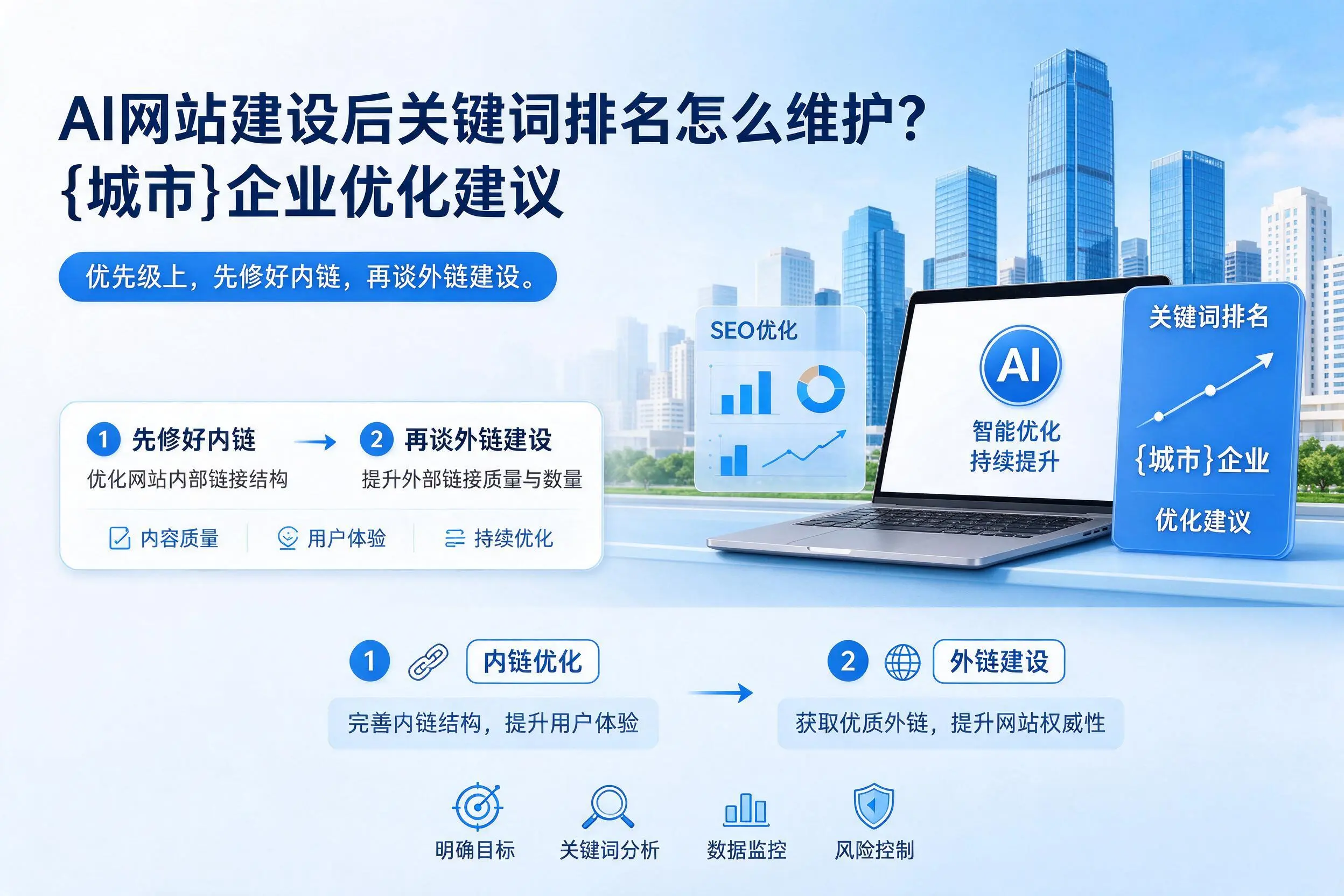 AI网站建设后关键词排名怎么维护?阿拉尔企业优化建议