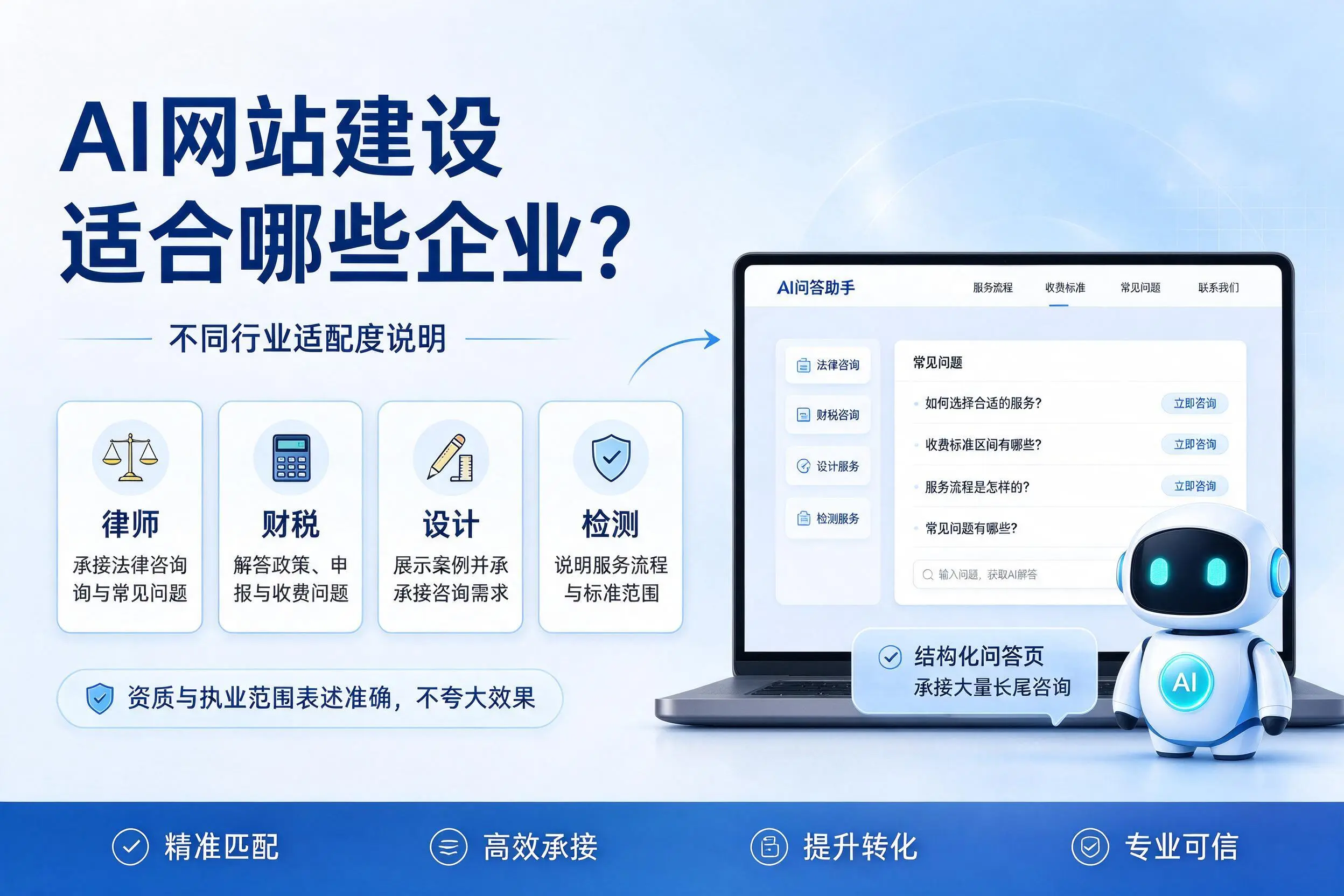 AI网站建设适合哪些企业?阿拉尔不同行业适配度说明