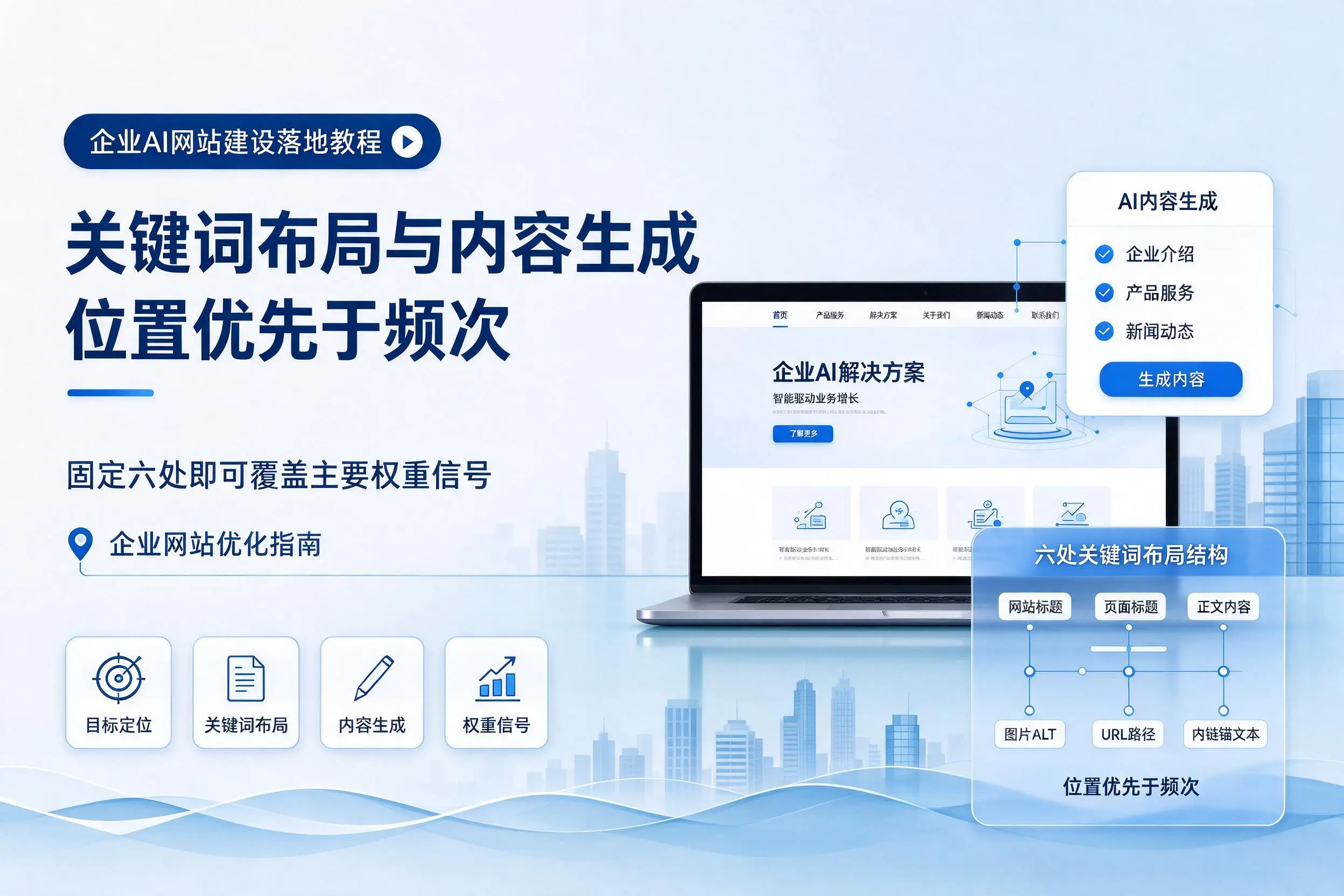 阿拉尔企业AI网站建设落地教程:关键词布局与内容生成